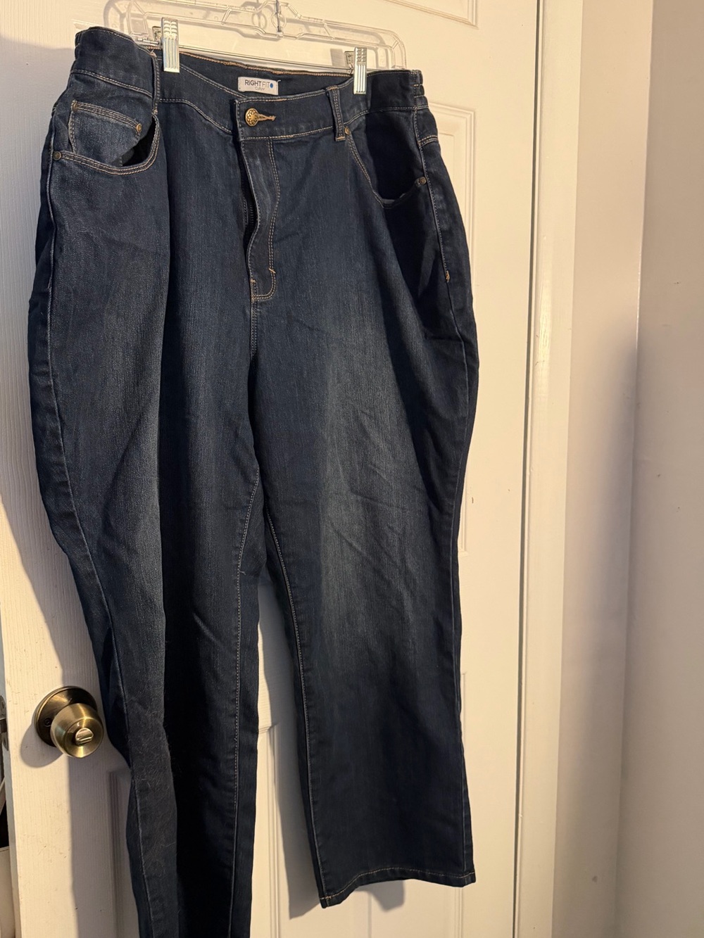 Catherines Dark Blue Right Fit Curvy Jeans
